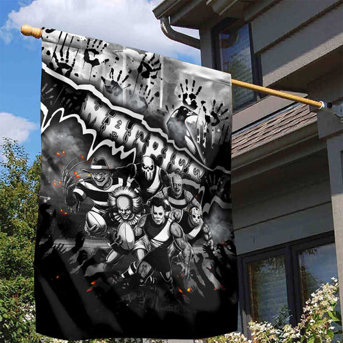 Step Into Horror Domain Magpies Football Garden Flag Halloween Horror Movie Characters - Aussie Hoodie
