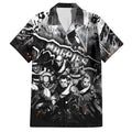 Step Into Horror Domain Magpies Football Hawaiian Shirt Halloween Horror Movie Characters - Aussie Hoodie