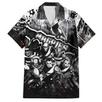 Step Into Horror Domain Magpies Football Hawaiian Shirt Halloween Horror Movie Characters - Aussie Hoodie