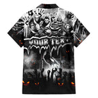 Step Into Horror Domain Magpies Football Hawaiian Shirt Halloween Horror Movie Characters - Aussie Hoodie