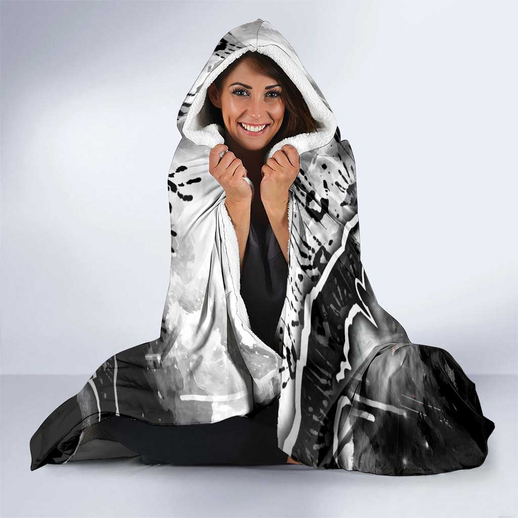 Step Into Horror Domain Magpies Football Hooded Blanket Halloween Horror Movie Characters - Aussie Hoodie