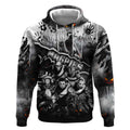Step Into Horror Domain Magpies Football Hoodie Halloween Horror Movie Characters - Aussie Hoodie