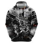 Step Into Horror Domain Magpies Football Hoodie Halloween Horror Movie Characters - Aussie Hoodie
