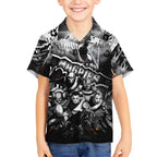 Step Into Horror Domain Magpies Football Kid Hawaiian Shirt Halloween Horror Movie Characters - Aussie Hoodie