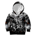 Step Into Horror Domain Magpies Football Kid Hoodie Halloween Horror Movie Characters - Aussie Hoodie