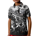 Step Into Horror Domain Magpies Football Kid Polo Shirt Halloween Horror Movie Characters - Aussie Hoodie