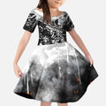 Step Into Horror Domain Magpies Football Kid Short Sleeve Dress Halloween Horror Movie Characters - Aussie Hoodie