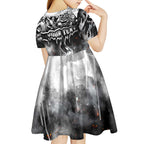 Step Into Horror Domain Magpies Football Kid Short Sleeve Dress Halloween Horror Movie Characters - Aussie Hoodie