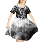 Step Into Horror Domain Magpies Football Kid Short Sleeve Dress Halloween Horror Movie Characters - Aussie Hoodie