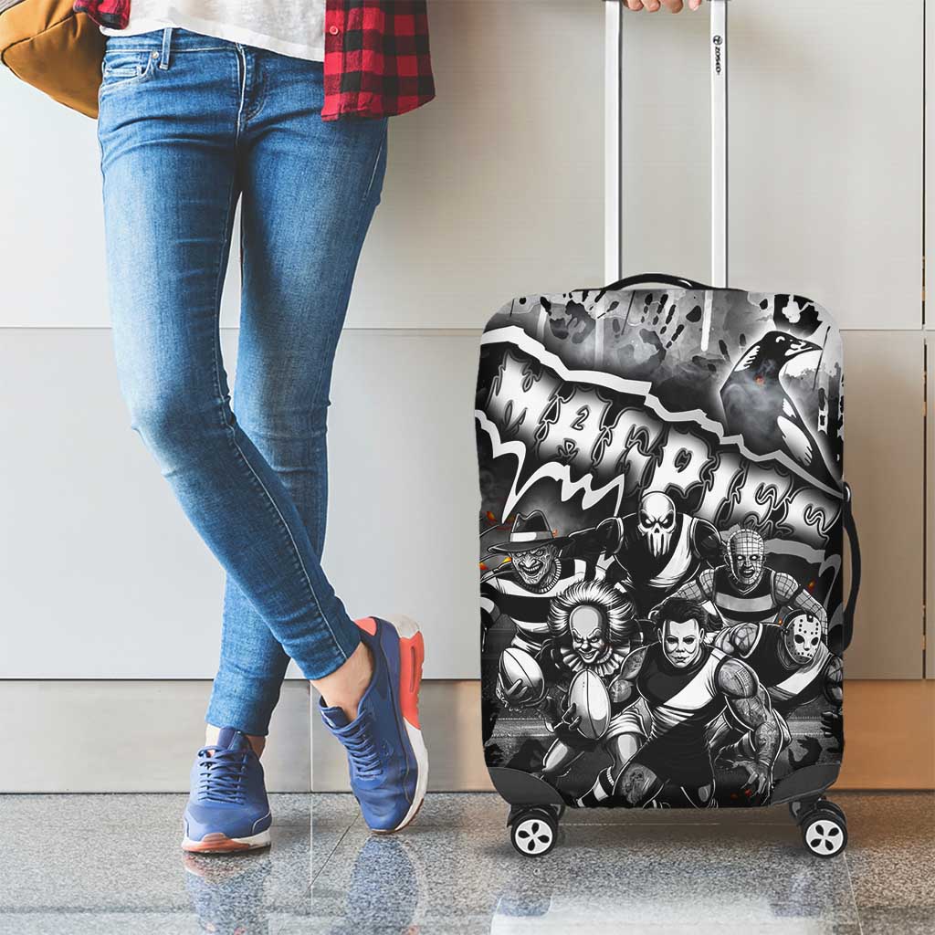 Step Into Horror Domain Magpies Football Luggage Cover Halloween Horror Movie Characters - Aussie Hoodie