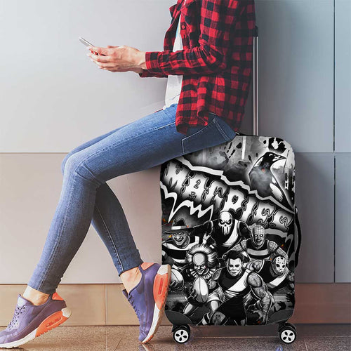 Step Into Horror Domain Magpies Football Luggage Cover Halloween Horror Movie Characters - Aussie Hoodie
