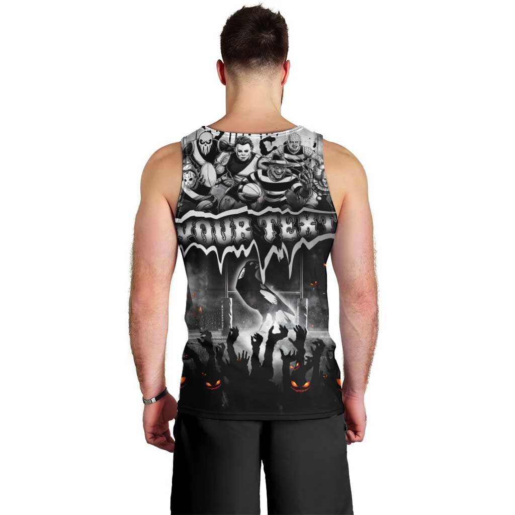 Step Into Horror Domain Magpies Football Men Tank Top Halloween Horror Movie Characters - Aussie Hoodie