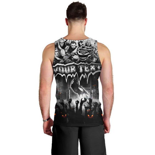 Step Into Horror Domain Magpies Football Men Tank Top Halloween Horror Movie Characters - Aussie Hoodie