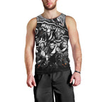 Step Into Horror Domain Magpies Football Men Tank Top Halloween Horror Movie Characters - Aussie Hoodie