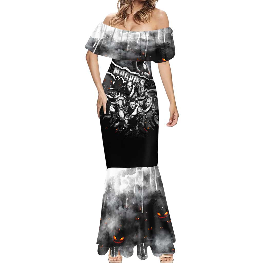 Step Into Horror Domain Magpies Football Mermaid Dress Halloween Horror Movie Characters - Aussie Hoodie