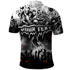 Step Into Horror Domain Magpies Football Polo Shirt Halloween Horror Movie Characters - Aussie Hoodie