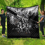 Step Into Horror Domain Magpies Football Quilt Halloween Horror Movie Characters - Aussie Hoodie