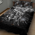 Step Into Horror Domain Magpies Football Quilt Bed Set Halloween Horror Movie Characters - Aussie Hoodie
