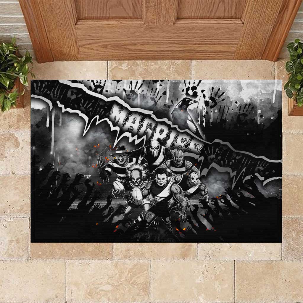 Step Into Horror Domain Magpies Football Rubber Doormat Halloween Horror Movie Characters - Aussie Hoodie