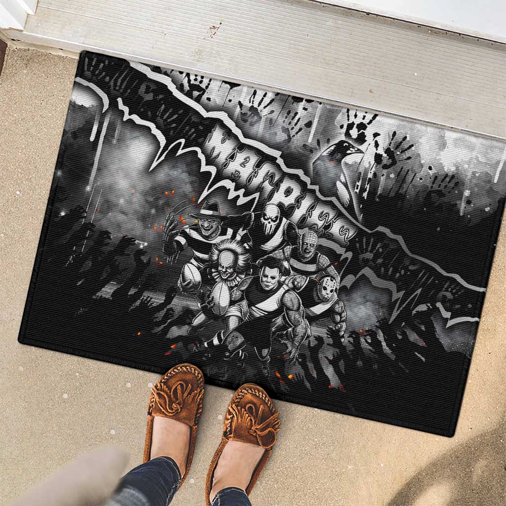 Step Into Horror Domain Magpies Football Rubber Doormat Halloween Horror Movie Characters - Aussie Hoodie
