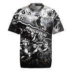 Step Into Horror Domain Magpies Football Rugby Jersey Halloween Horror Movie Characters - Aussie Hoodie
