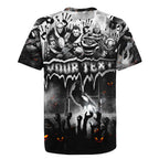 Step Into Horror Domain Magpies Football Rugby Jersey Halloween Horror Movie Characters - Aussie Hoodie