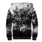 Step Into Horror Domain Magpies Football Sherpa Hoodie Halloween Horror Movie Characters - Aussie Hoodie