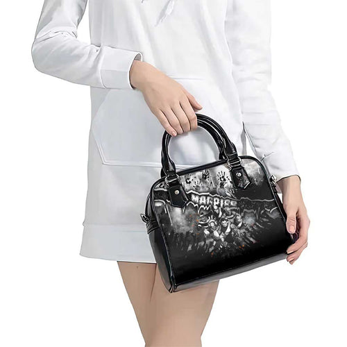 Step Into Horror Domain Magpies Football Shoulder Handbag Halloween Horror Movie Characters - Aussie Hoodie
