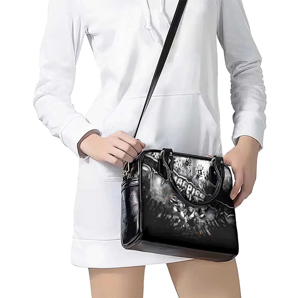 Step Into Horror Domain Magpies Football Shoulder Handbag Halloween Horror Movie Characters - Aussie Hoodie