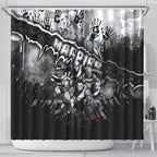 Step Into Horror Domain Magpies Football Shower Curtain Halloween Horror Movie Characters - Aussie Hoodie