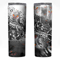 Step Into Horror Domain Magpies Football Skinny Tumbler Halloween Horror Movie Characters - Aussie Hoodie