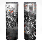 Step Into Horror Domain Magpies Football Skinny Tumbler Halloween Horror Movie Characters - Aussie Hoodie