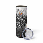 Step Into Horror Domain Magpies Football Skinny Tumbler Halloween Horror Movie Characters - Aussie Hoodie