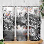 Step Into Horror Domain Magpies Football Skinny Tumbler Halloween Horror Movie Characters - Aussie Hoodie