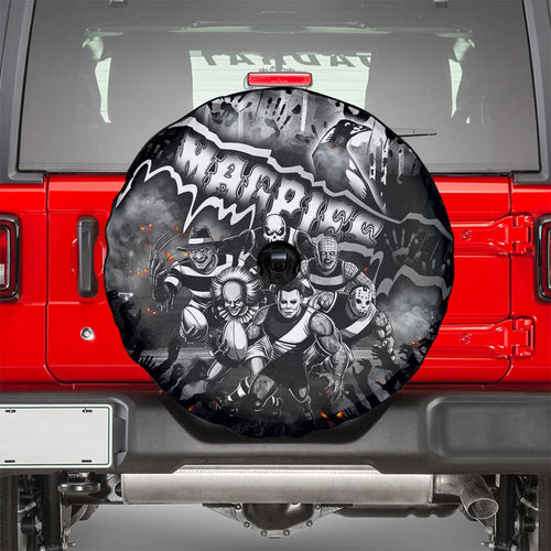 Step Into Horror Domain Magpies Football Spare Tire Cover Halloween Horror Movie Characters - Aussie Hoodie