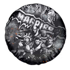 Step Into Horror Domain Magpies Football Spare Tire Cover Halloween Horror Movie Characters - Aussie Hoodie