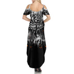 Step Into Horror Domain Magpies Football Summer Maxi Dress Halloween Horror Movie Characters - Aussie Hoodie