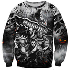 Step Into Horror Domain Magpies Football Sweatshirt Halloween Horror Movie Characters - Aussie Hoodie