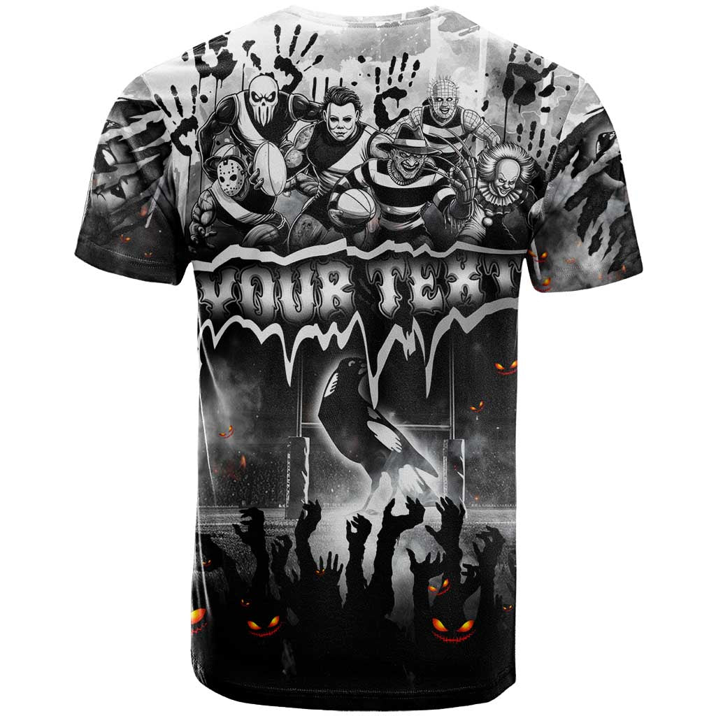 Step Into Horror Domain Magpies Football T Shirt Halloween Horror Movie Characters - Aussie Hoodie