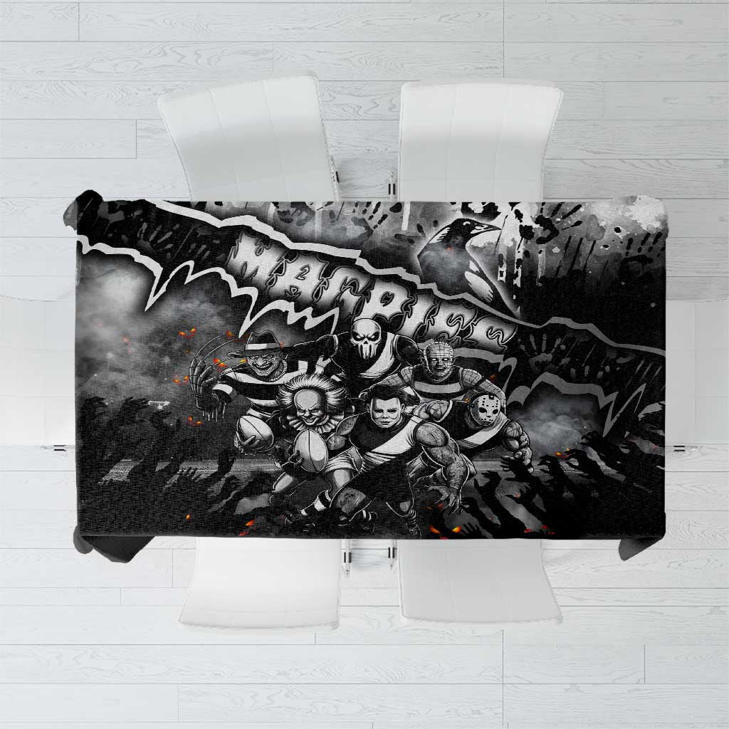 Step Into Horror Domain Magpies Football Tablecloth Halloween Horror Movie Characters - Aussie Hoodie