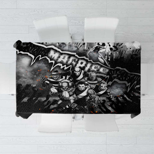 Step Into Horror Domain Magpies Football Tablecloth Halloween Horror Movie Characters - Aussie Hoodie