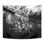 Step Into Horror Domain Magpies Football Tapestry Halloween Horror Movie Characters - Aussie Hoodie