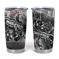 Step Into Horror Domain Magpies Football Tumbler Cup Halloween Horror Movie Characters - Aussie Hoodie