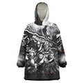 Step Into Horror Domain Magpies Football Wearable Blanket Hoodie Halloween Horror Movie Characters - Aussie Hoodie