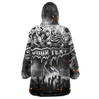 Step Into Horror Domain Magpies Football Wearable Blanket Hoodie Halloween Horror Movie Characters - Aussie Hoodie