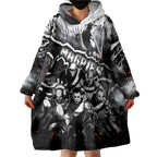 Step Into Horror Domain Magpies Football Wearable Blanket Hoodie Halloween Horror Movie Characters - Aussie Hoodie