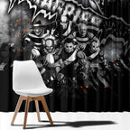 Step Into Horror Domain Magpies Football Window Curtain Halloween Horror Movie Characters - Aussie Hoodie