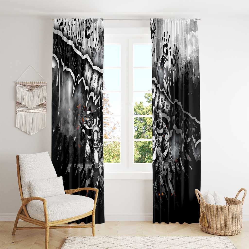 Step Into Horror Domain Magpies Football Window Curtain Halloween Horror Movie Characters - Aussie Hoodie