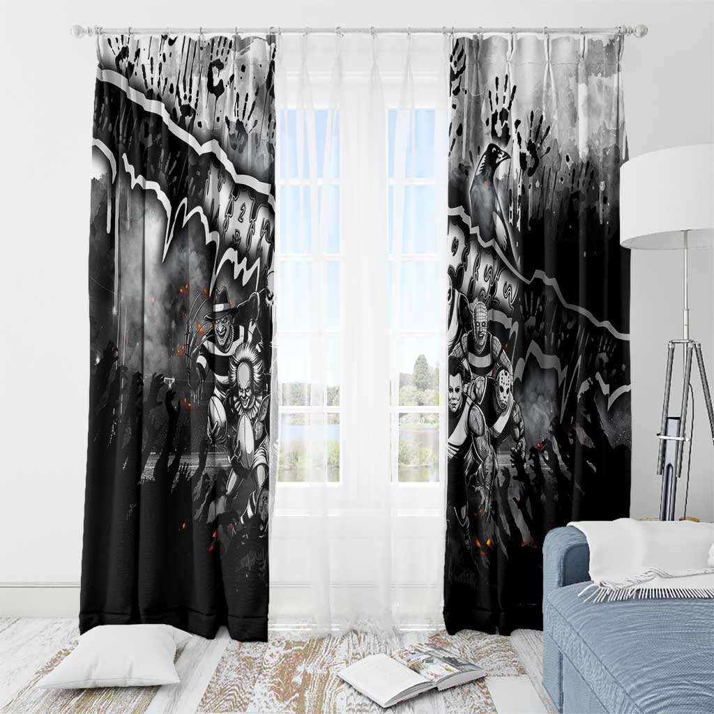 Step Into Horror Domain Magpies Football Window Curtain Halloween Horror Movie Characters - Aussie Hoodie