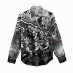 Step Into Horror Domain Magpies Football Women Casual Shirt Halloween Horror Movie Characters - Aussie Hoodie
